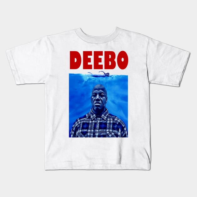 DEEBO (Friday/Jaws Parody) Kids T-Shirt by The Dark Vestiary